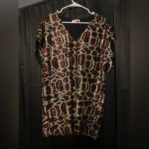 Buddy love leopard sequin dress